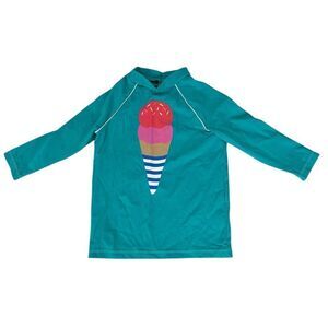 Mini Boden Ice Cream Print Rash Guard size 6-7